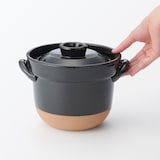 レンジで温め直せる　萬古焼　ごはん鍋