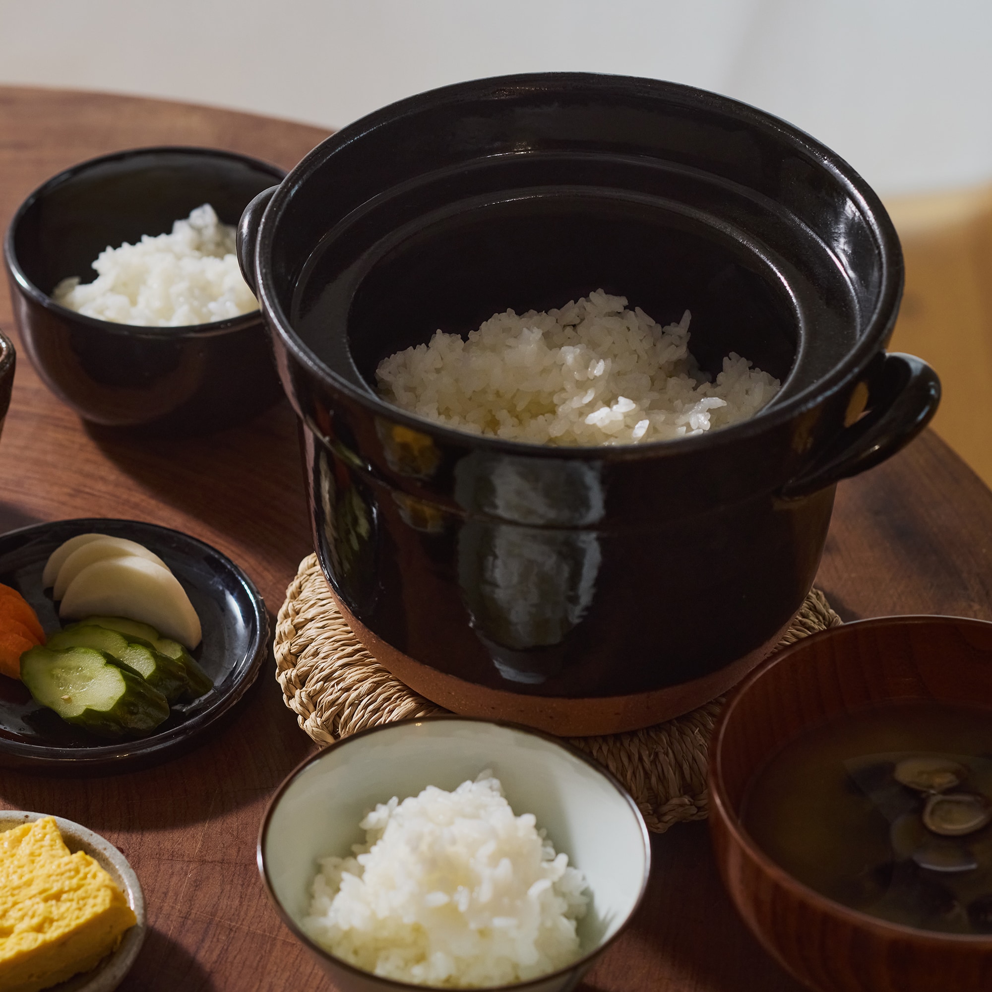 レンジで温め直せる 萬古焼 ごはん鍋 | 無印良品