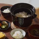 レンジで温め直せる　萬古焼　ごはん鍋