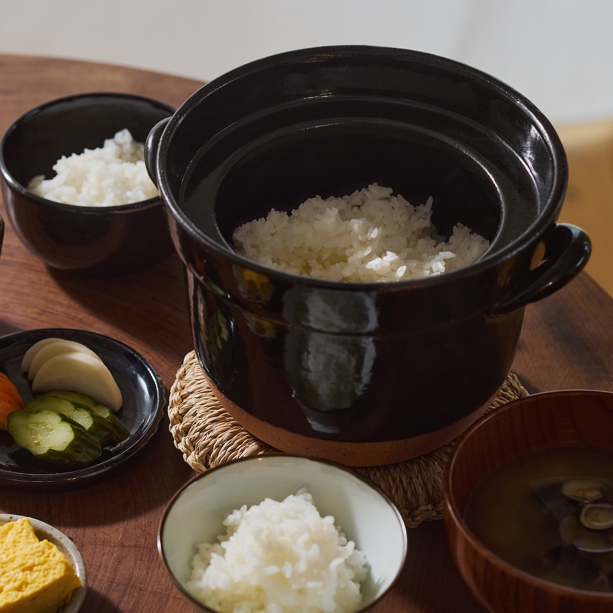 レンジで温め直せる　萬古焼　ごはん鍋