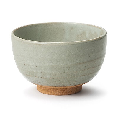 美濃焼　夏目丼　５寸　灰釉　約直径１５．５ｃｍ