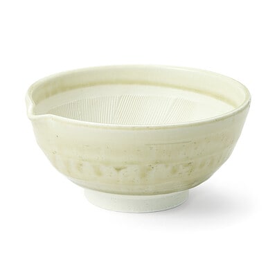 【９月上旬発売予定】美濃焼　すり鉢　ヒワ貫入釉　約直径１６ｃｍ