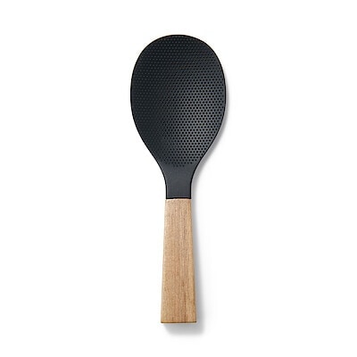 木柄　シリコーン　立てられるしゃもじ　約長さ２２ｃｍ