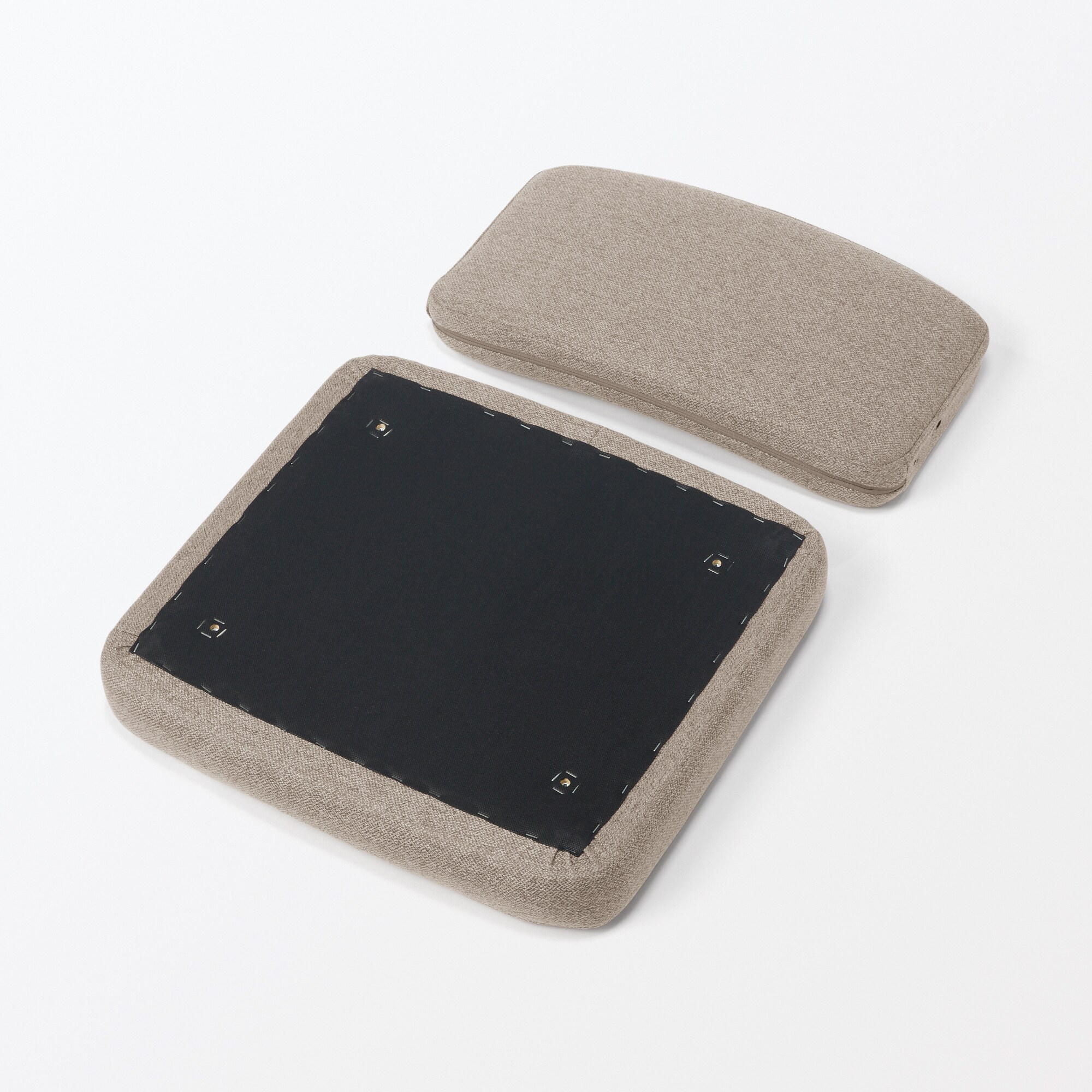 【パーツ】木製アームチェア　交換用座面・背面セット　ライトブラウン