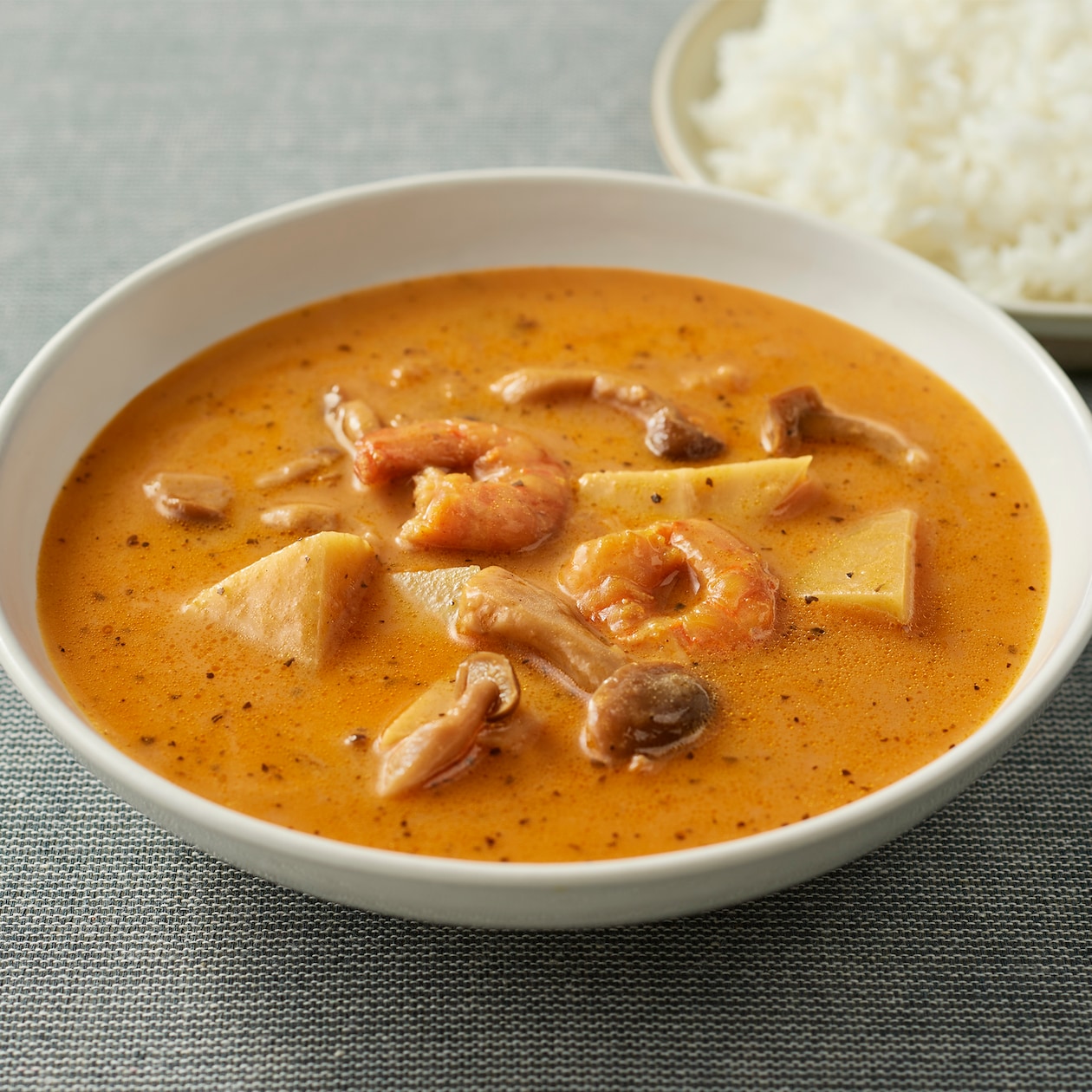 海老とトマトのクリーミースープカレー