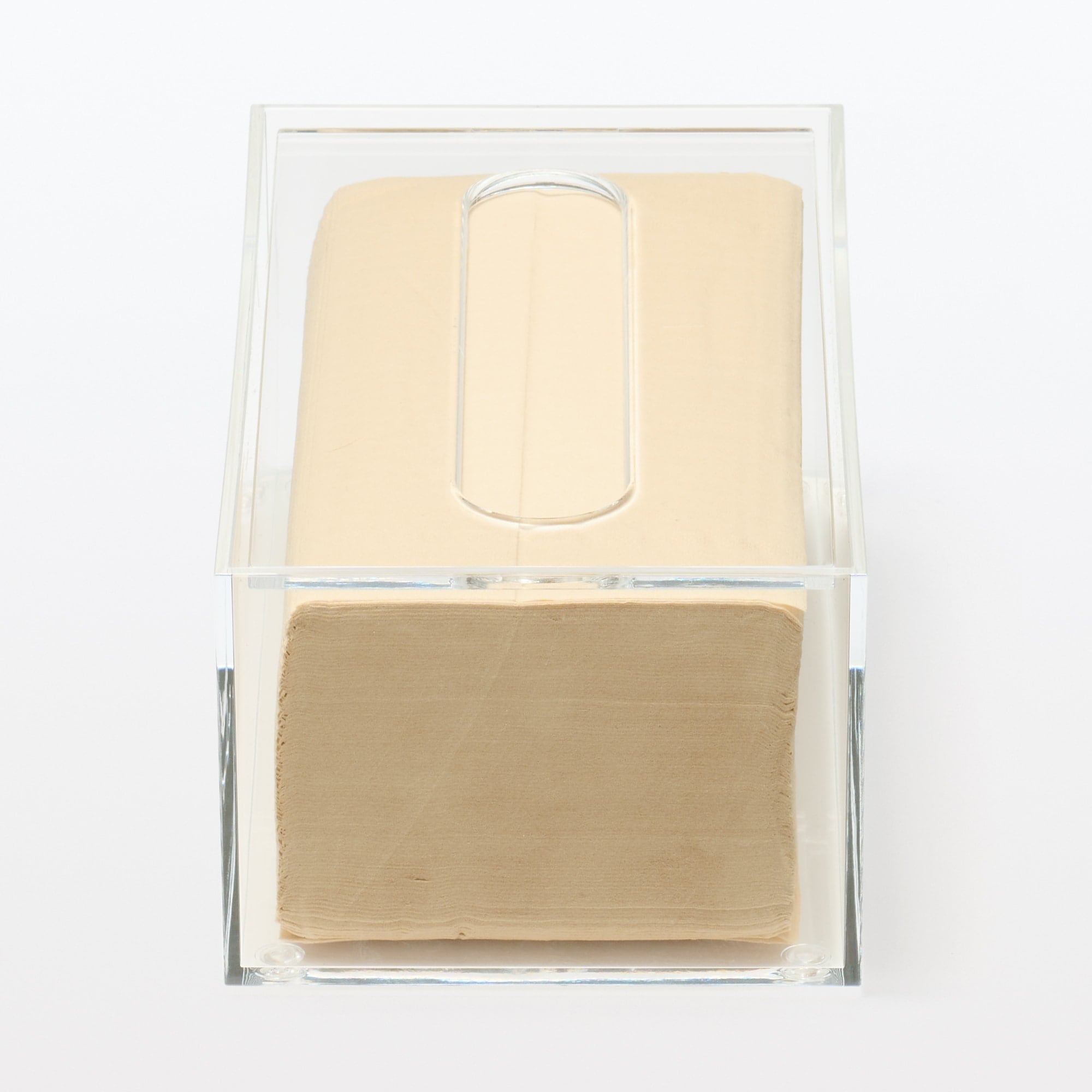 アクリルティシューボックス／ソフトパックティシュー用