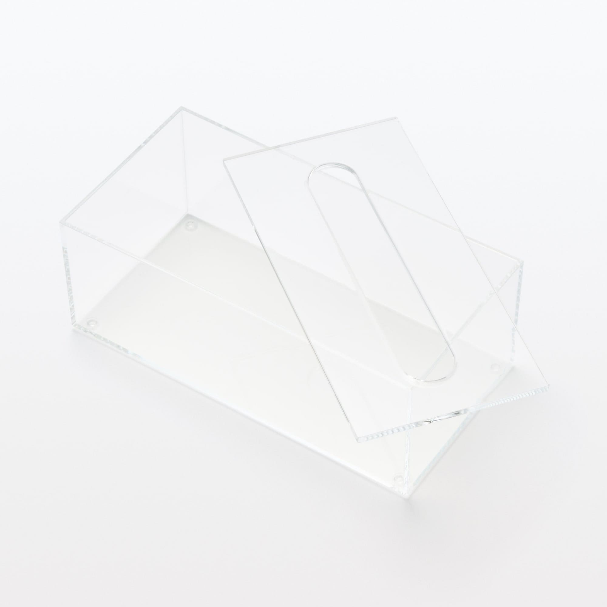 アクリルティシューボックス／箱ティシュー用