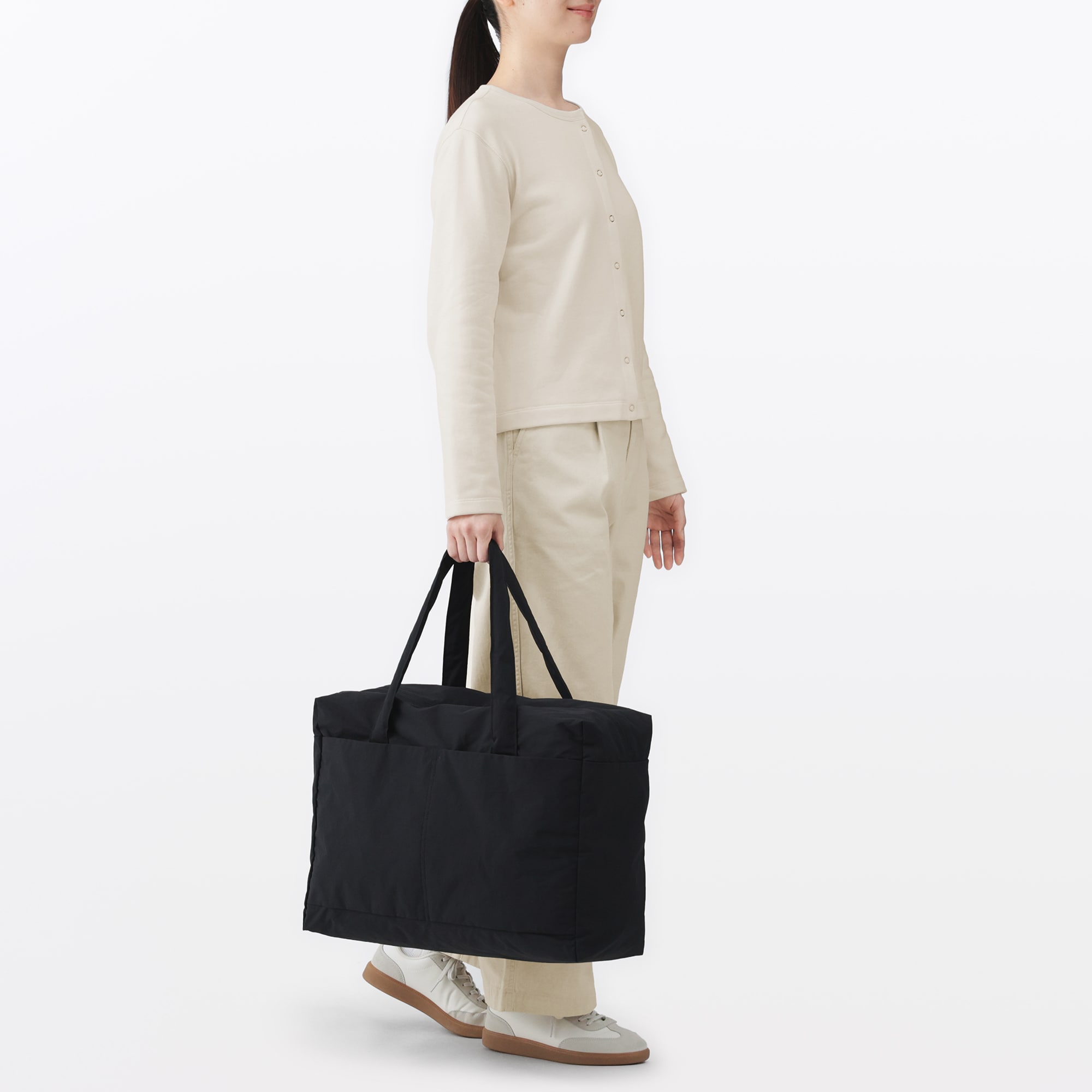 再生ナイロンたためるボストンバッグ | 無印良品