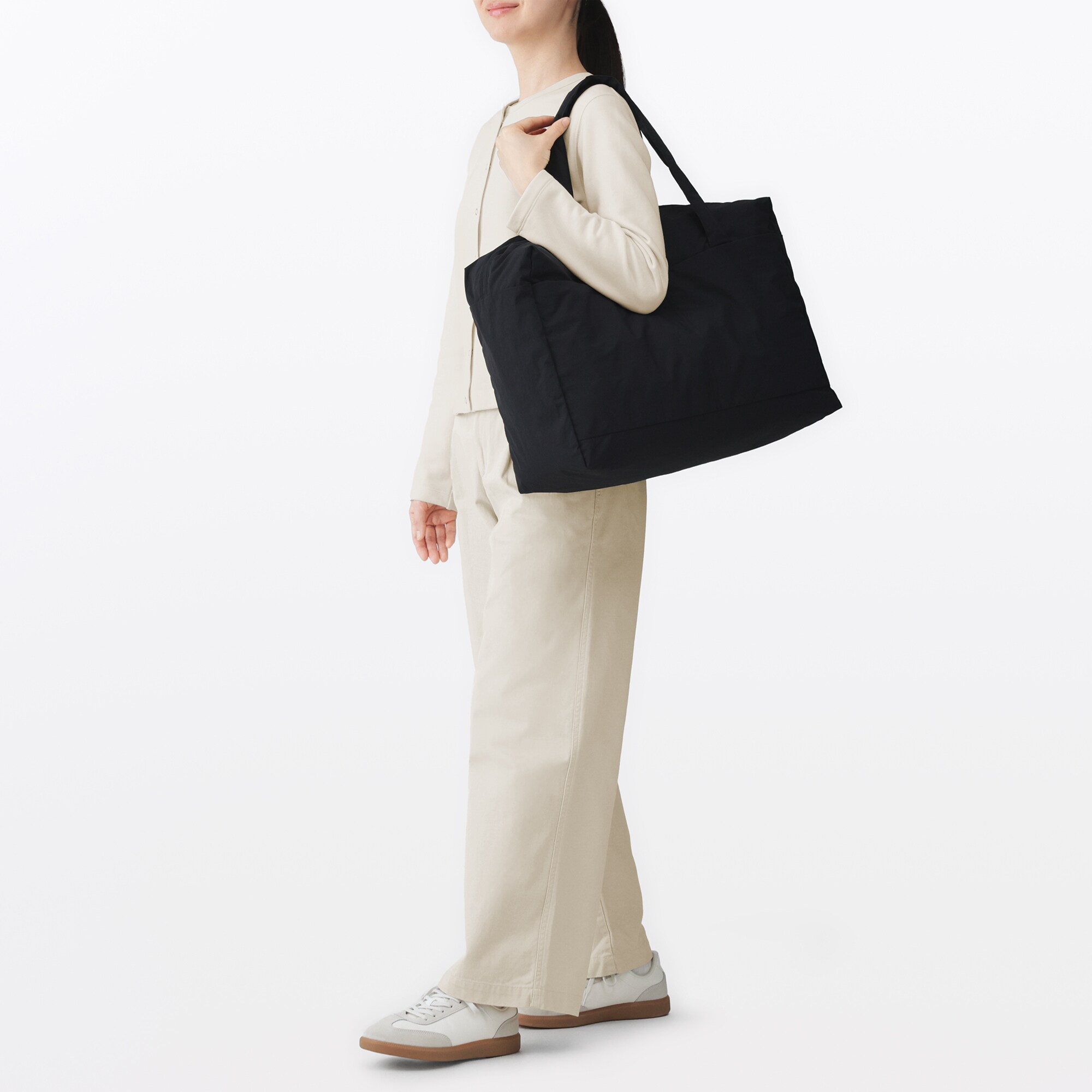 再生ナイロンたためるボストンバッグ | 無印良品