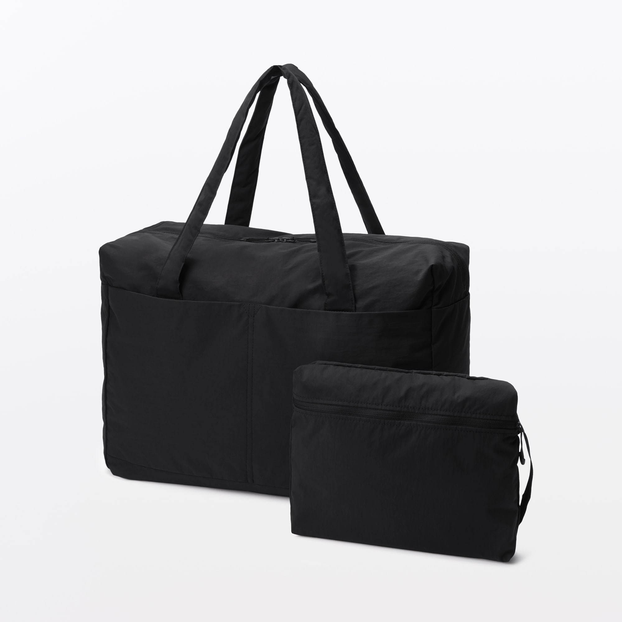 再生ナイロンたためるボストンバッグ