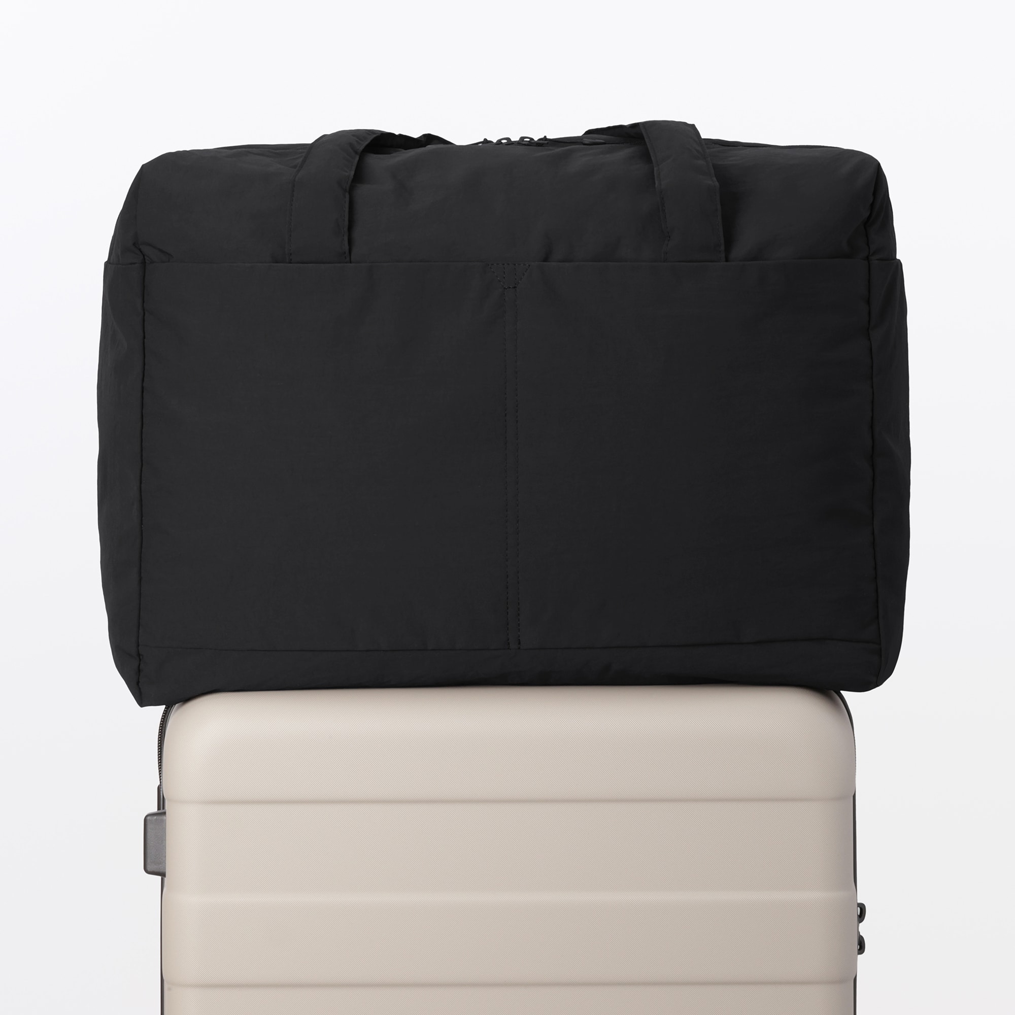 再生ナイロンたためるボストンバッグ