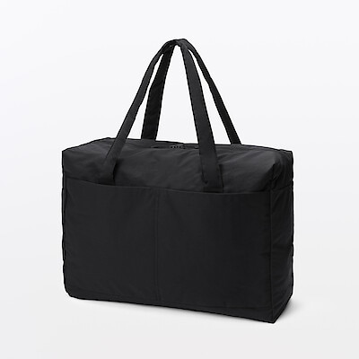 【４月中旬発売予定】再生ナイロンたためるボストンバッグ　３２Ｌ　約４２×１５×３０ｃｍ
