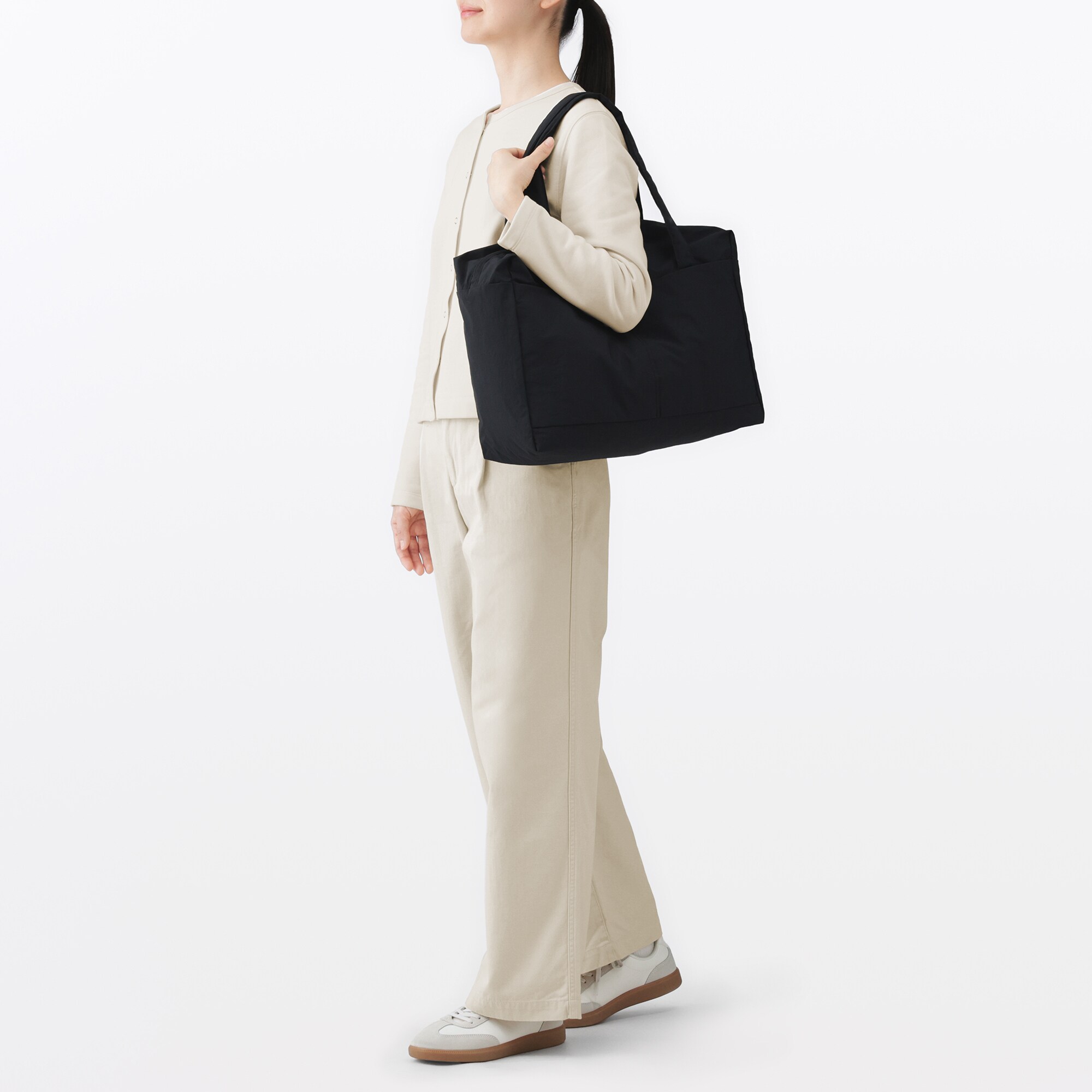 再生ナイロンたためるボストンバッグ | 無印良品