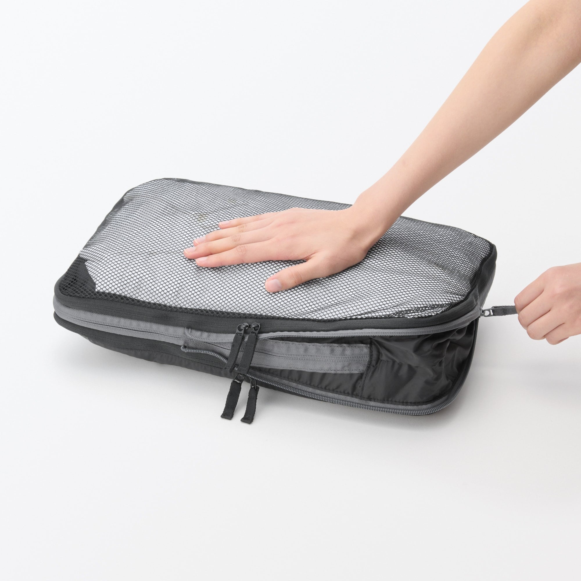 再生ポリエステル仕分けケース圧縮タイプ | 無印良品