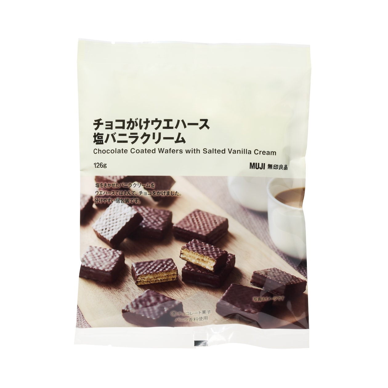 チョコがけウエハース　塩バニラクリーム