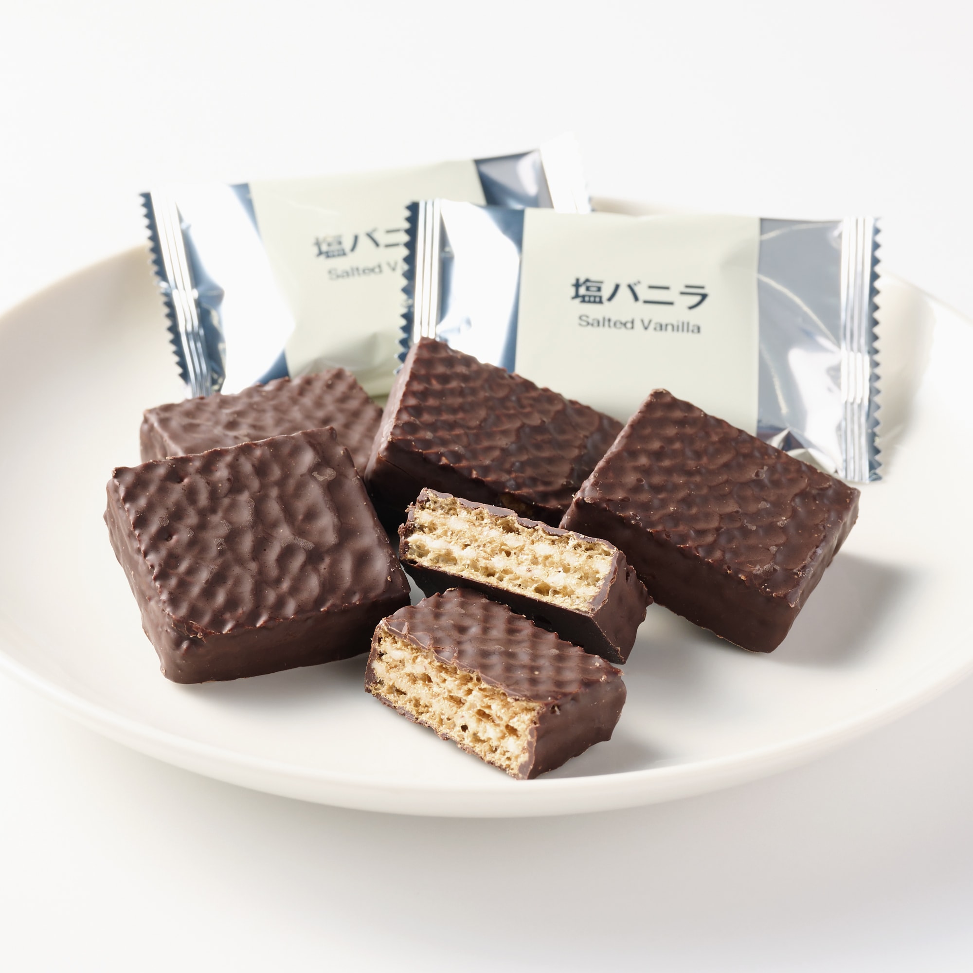 チョコがけウエハース　塩バニラクリーム