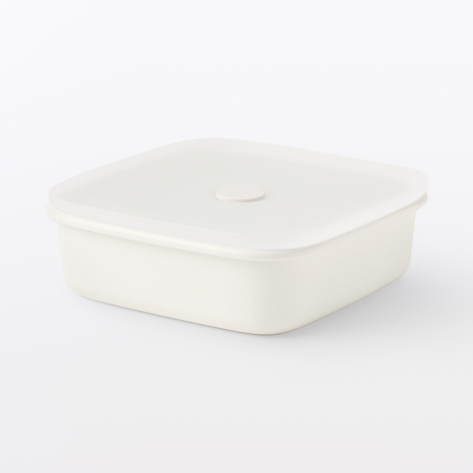 蓋が選べる ホーロー保存容器 スクエア | 無印良品