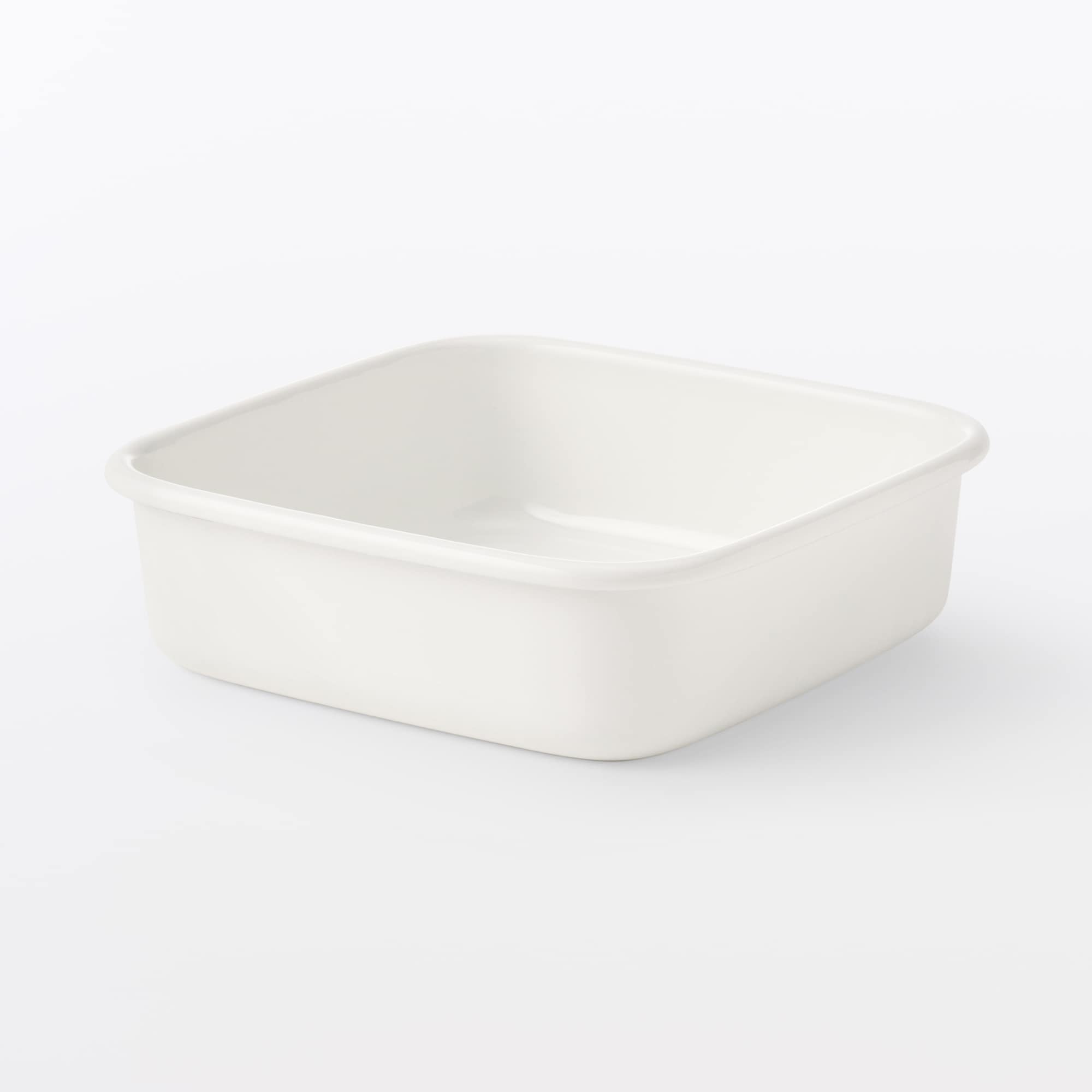 蓋が選べる　ホーロー保存容器　スクエア