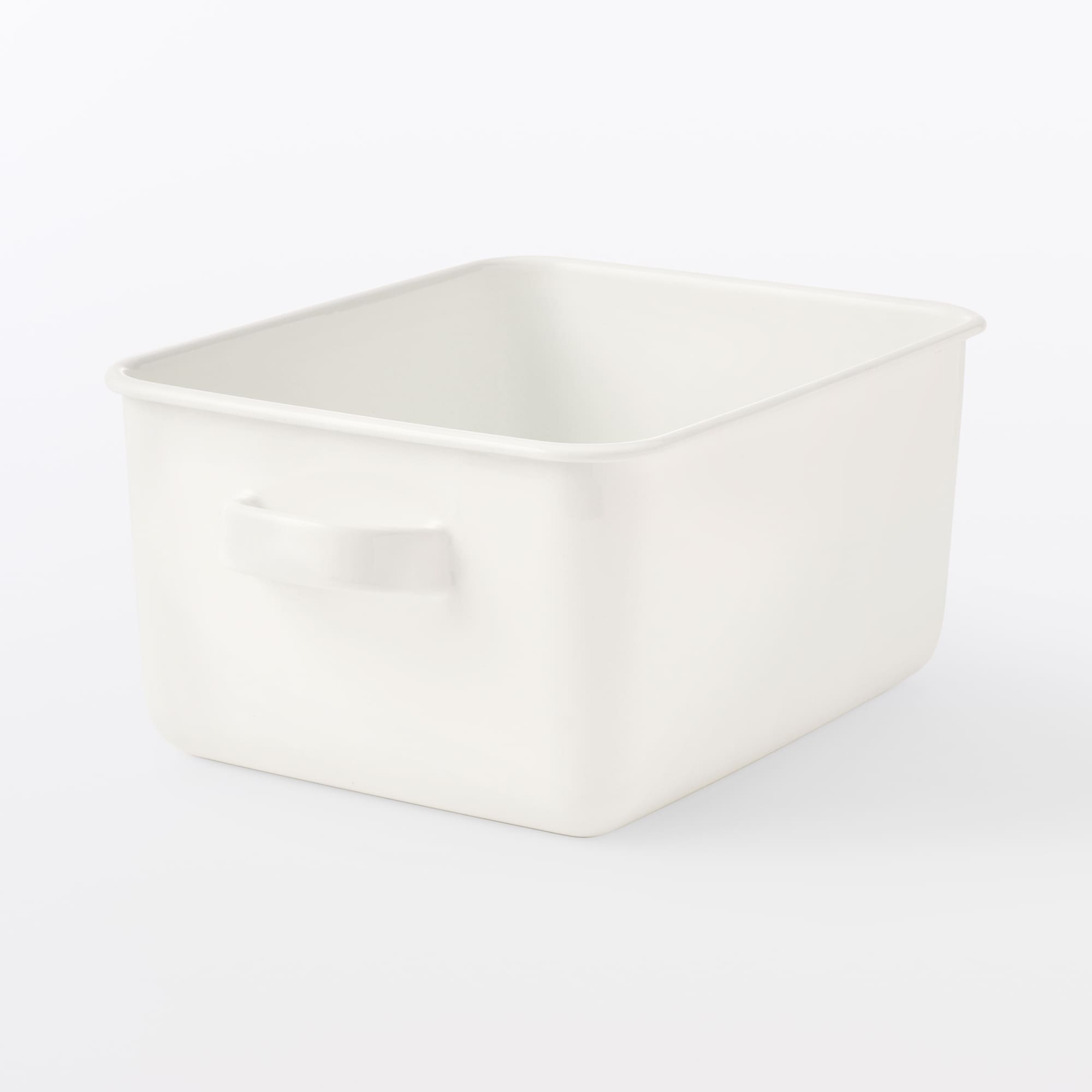 蓋が選べる　ホーロー保存容器　特深型／持ち手付き