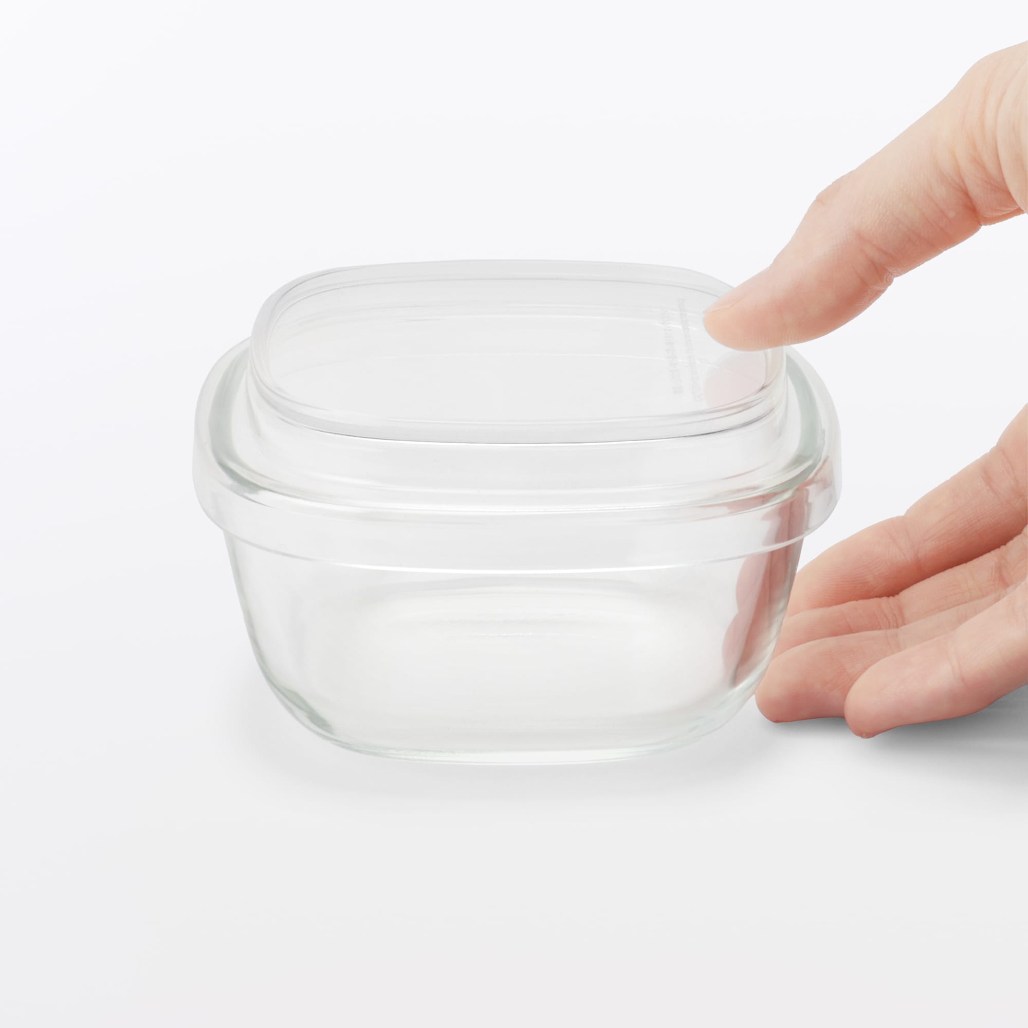 【未使用・デンマーク製】Found MUJI L.Hjorth蓋物 陶器 容器 蓋をしたままレンジで使える 耐熱ガラス容器 小鉢型／小 | 無印良品