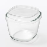 蓋をしたままレンジで使える　耐熱ガラス容器　小鉢型／中