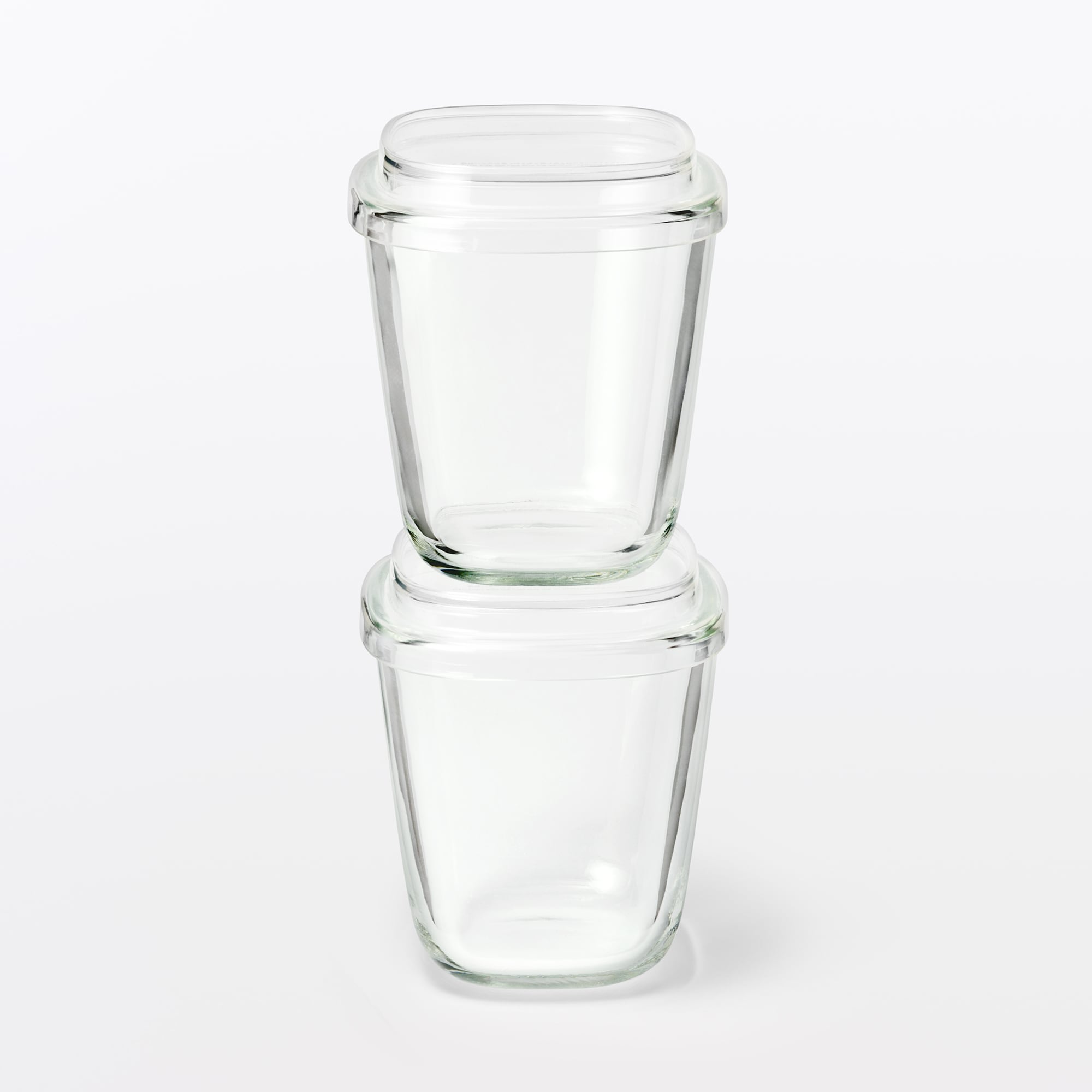 蓋をしたままレンジで使える　耐熱ガラス容器　小鉢型／大