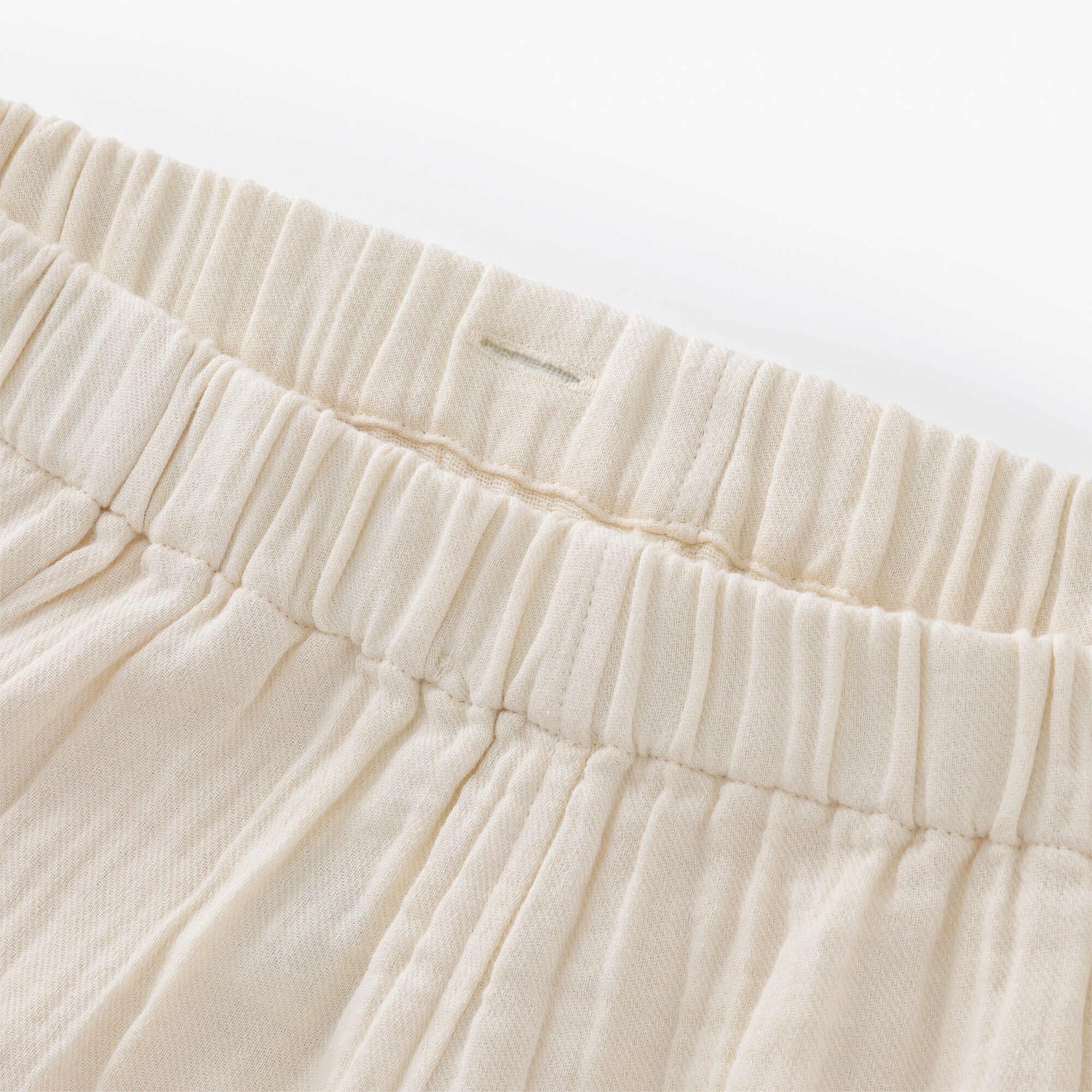 婦人　脇に縫い目のない　チーズクロスガーゼ長袖パジャマ　