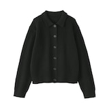 婦人　洗えるメッシュポロカーディガン