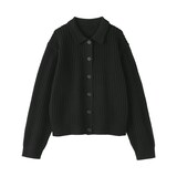 婦人　洗えるメッシュポロカーディガン