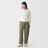 婦人　洗えるメッシュポロカーディガン