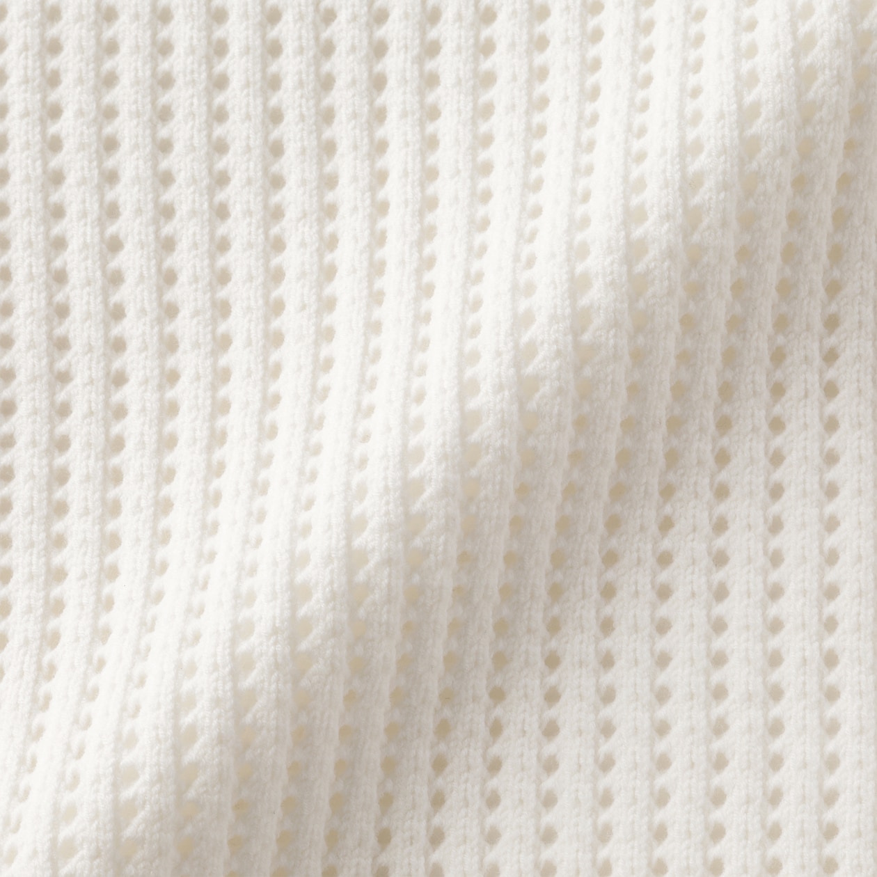 婦人　洗えるメッシュクルーネックセーター