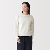 婦人　洗えるメッシュクルーネックセーター