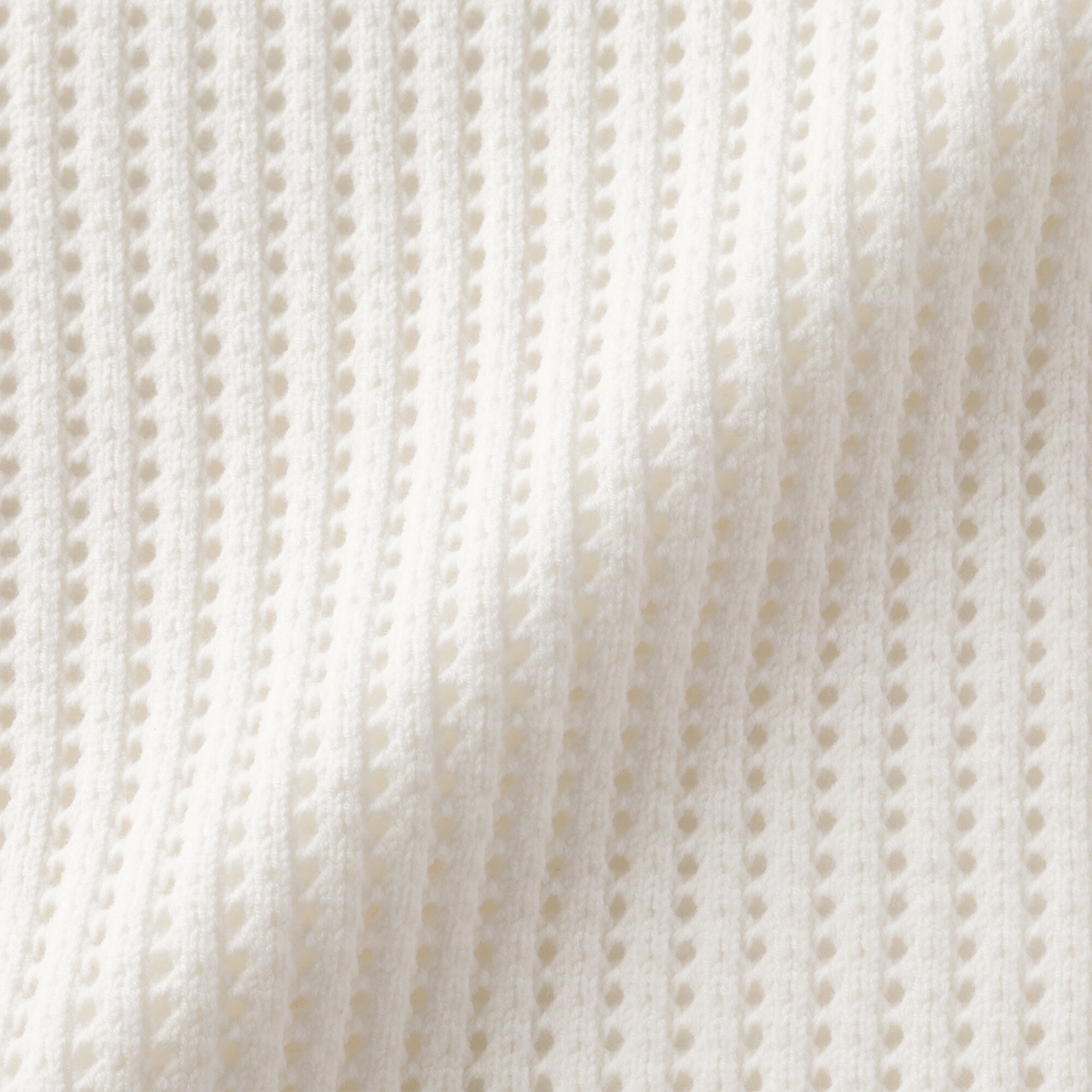 婦人　洗えるメッシュクルーネックセーター