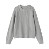 婦人　洗えるメッシュクルーネックセーター