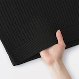 婦人　洗えるメッシュクルーネックセーター