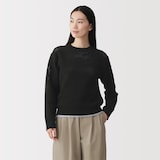婦人　洗えるメッシュクルーネックセーター