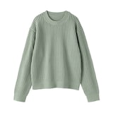 婦人　洗えるメッシュクルーネックセーター