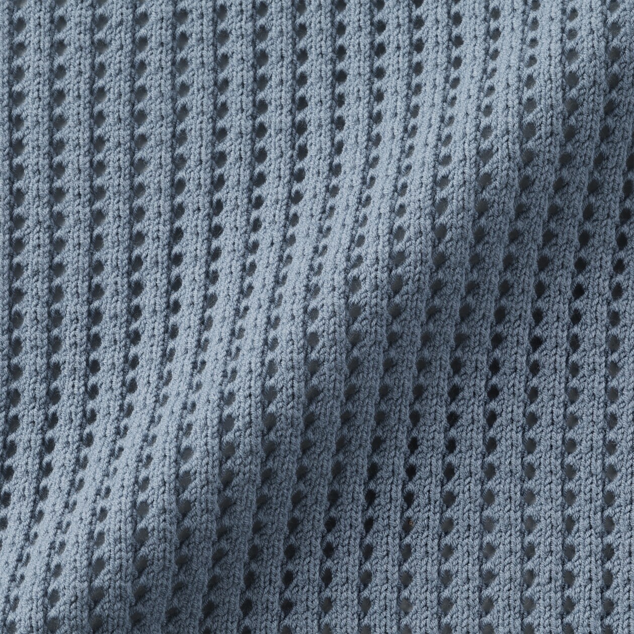 婦人　洗えるメッシュクルーネックセーター