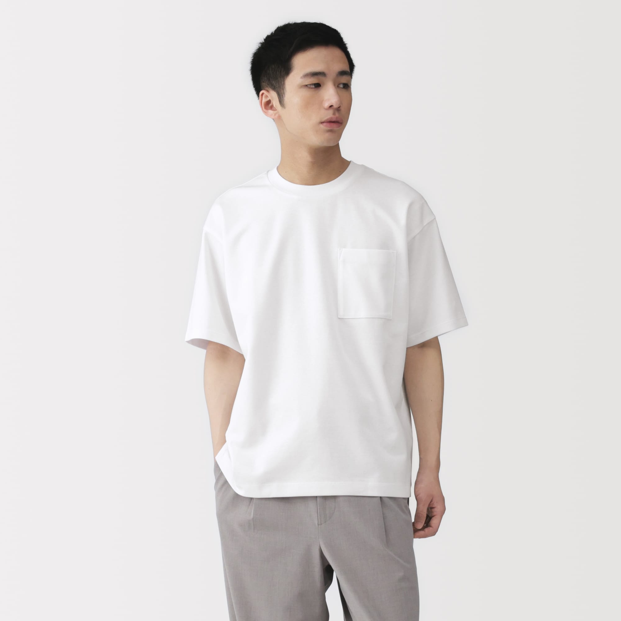 紳士 涼感UVカットワイド半袖Tシャツ | 無印良品