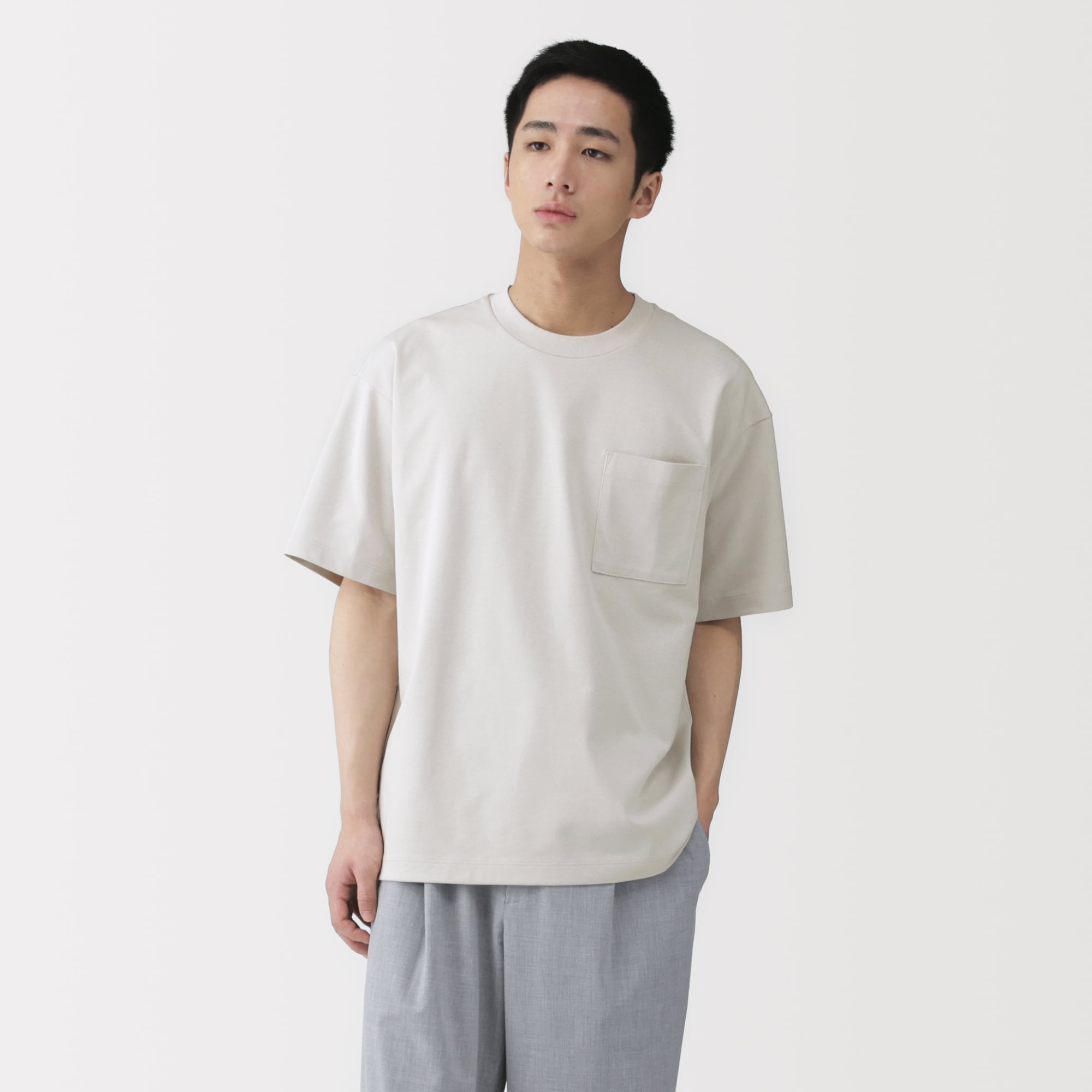 紳士 涼感UVカットワイド半袖Tシャツ | 無印良品