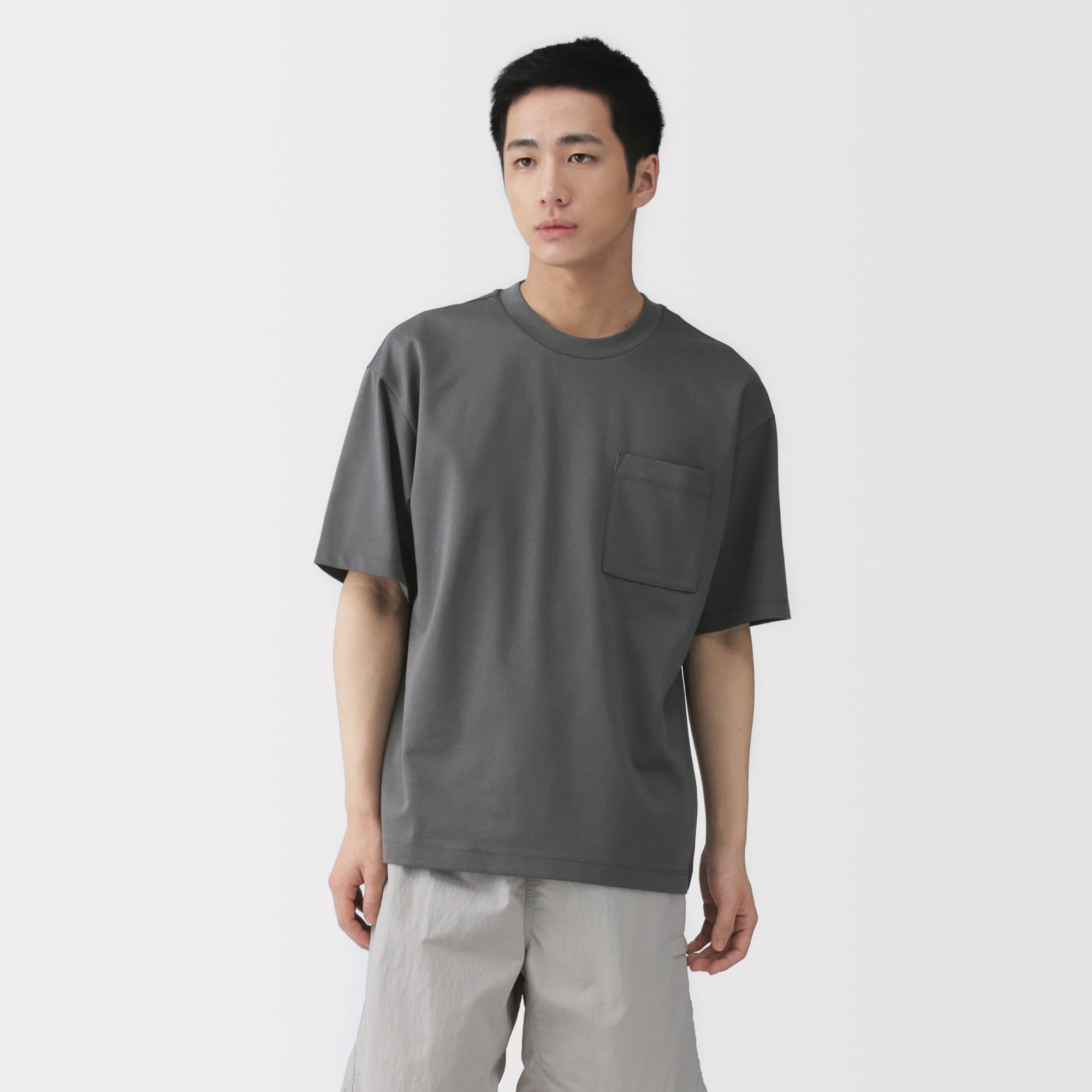 無印良品 涼感UVカット ワイド半袖Tシャツ Lサイズ 5枚セット 紳士 涼感UVカットワイド半袖Tシャツ | 無印良品