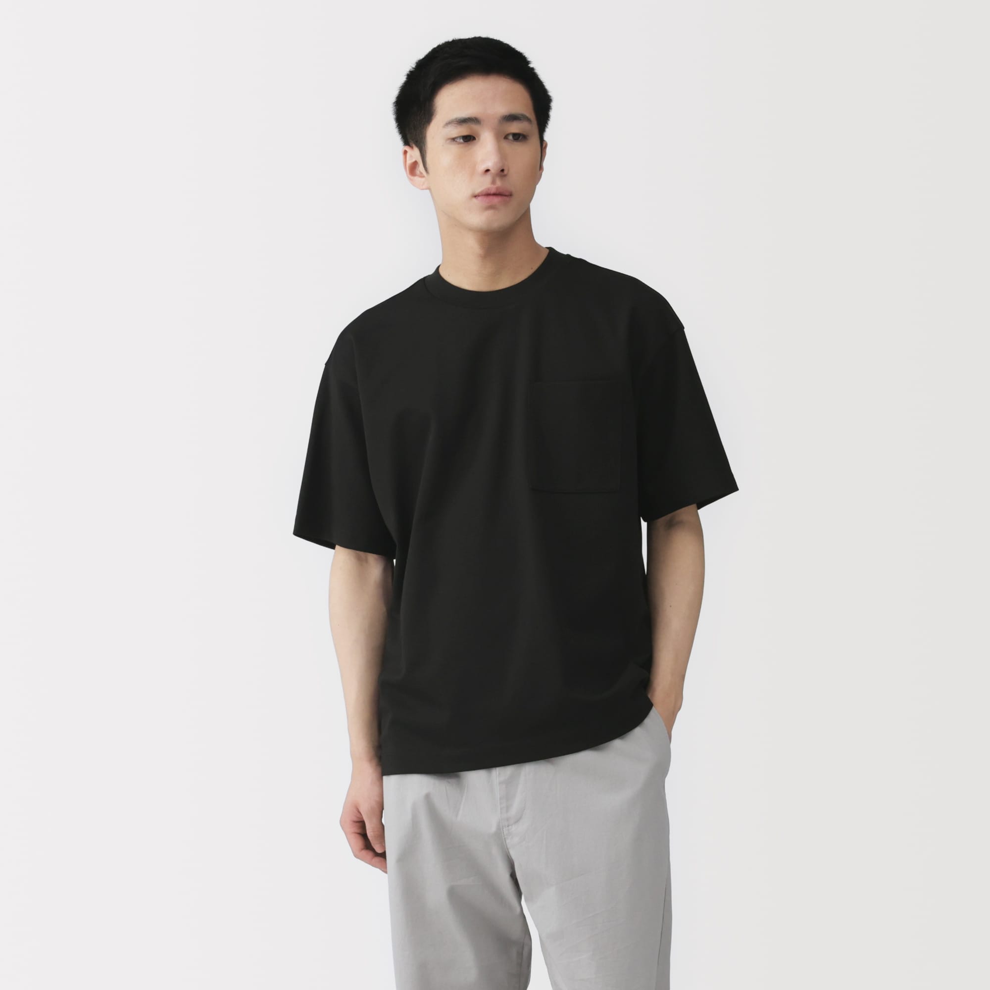 紳士　涼感ＵＶカットワイド半袖Ｔシャツ