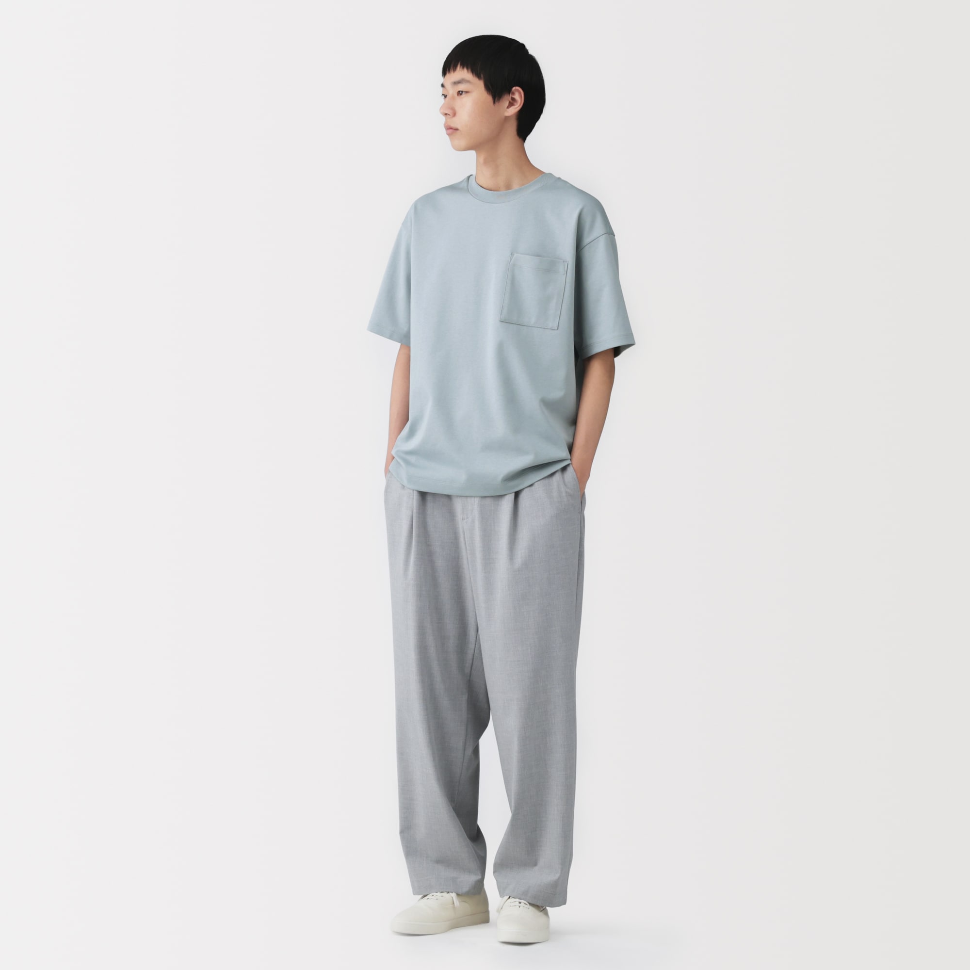 紳士 涼感UVカットワイド半袖Tシャツ | 無印良品