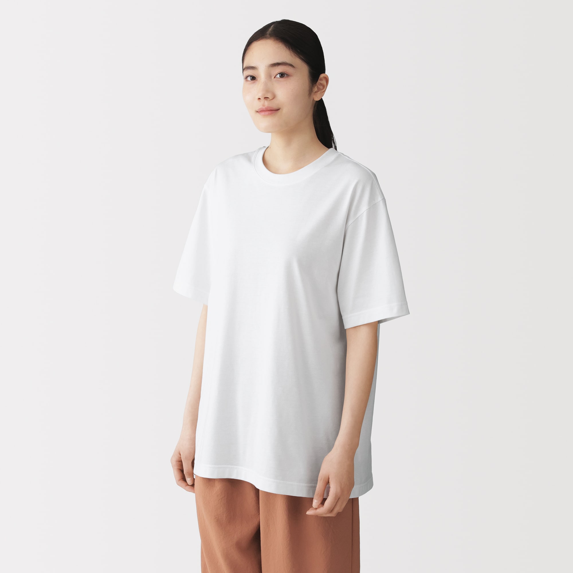 紳士　天竺編みクルーネック半袖Ｔシャツ