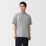 紳士　天竺編みクルーネック半袖Ｔシャツ