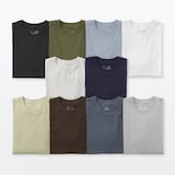 紳士　天竺編みクルーネック半袖Ｔシャツ