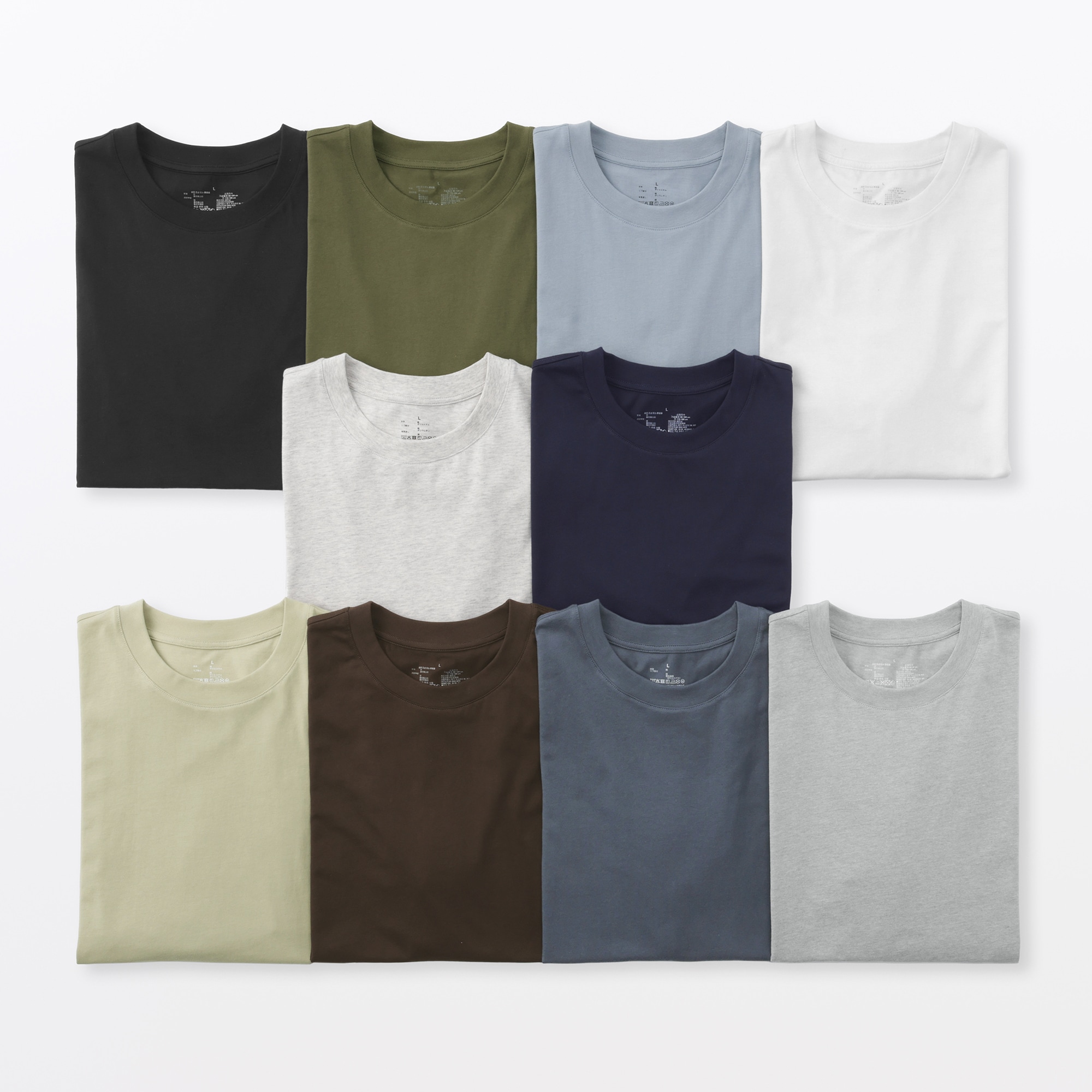 紳士　天竺編みクルーネック半袖Ｔシャツ