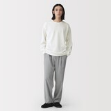 紳士　ＵＶカット乾きやすいワッフルクルーネック長袖Ｔシャツ