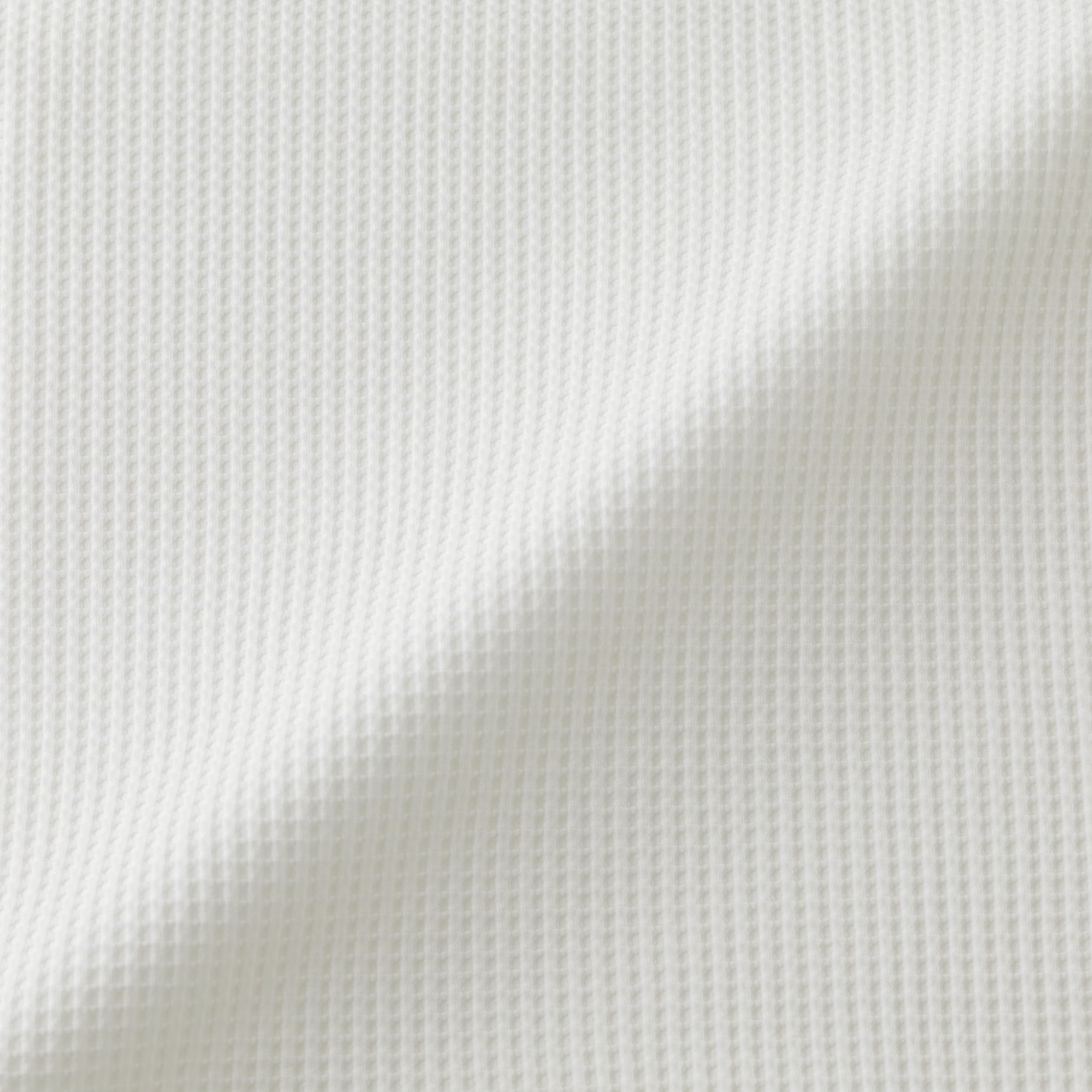 ＜循環＞紳士　ＵＶカット乾きやすいワッフルクルーネック長袖Ｔシャツ