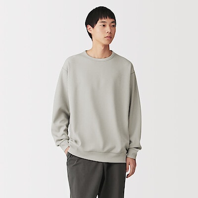 紳士　ＵＶカット乾きやすいワッフルクルーネック長袖Ｔシャツ